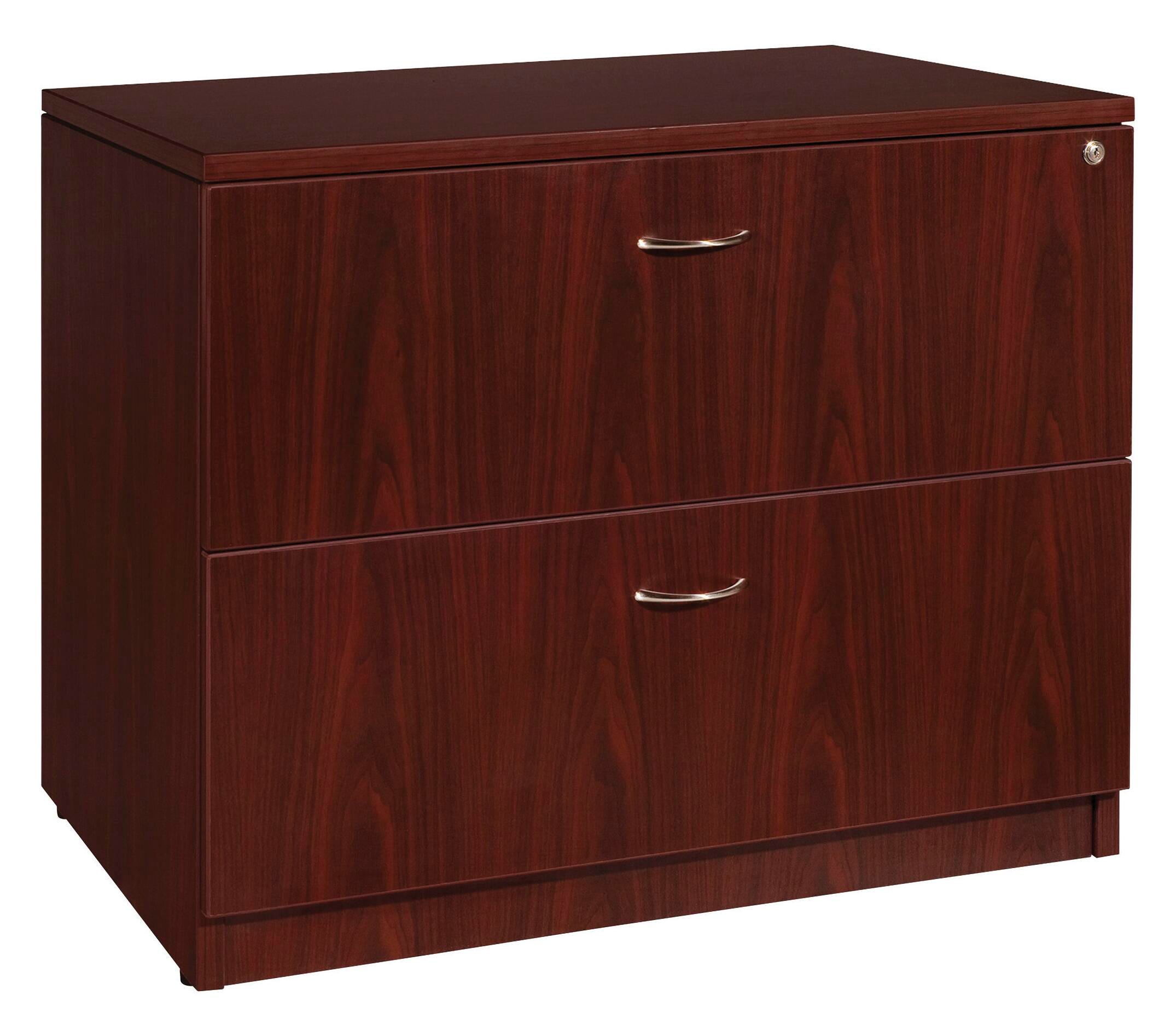 Classroom Select Lateral File Cabinet, Mahogany, 35-1/2 x 22 x 29-1/2 Inches 1453873